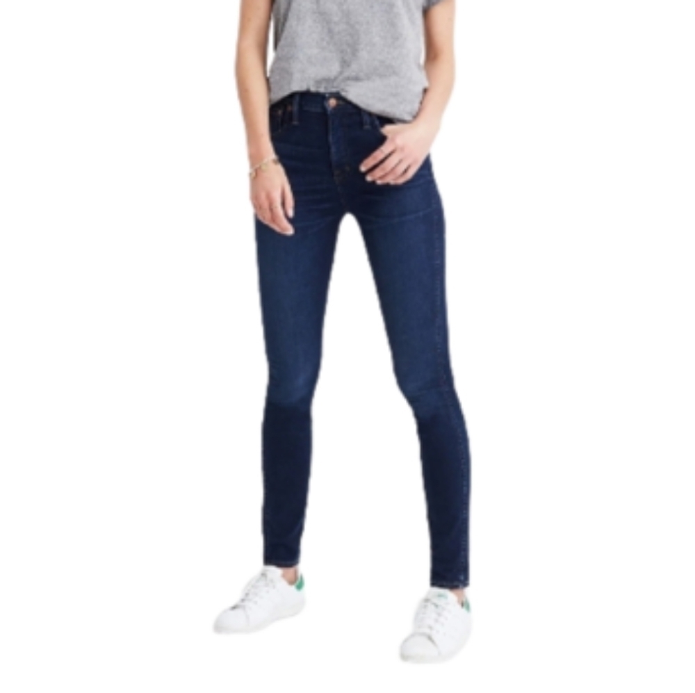 MADEWELL Blue 10" High-Rise Skinny Jeans in Hayes Wash Women's Size 26